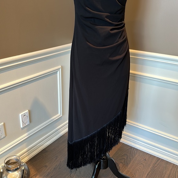 VINCE CAMUTO High-Low Fringe-Hem Midi Dress - Picture 10 of 16